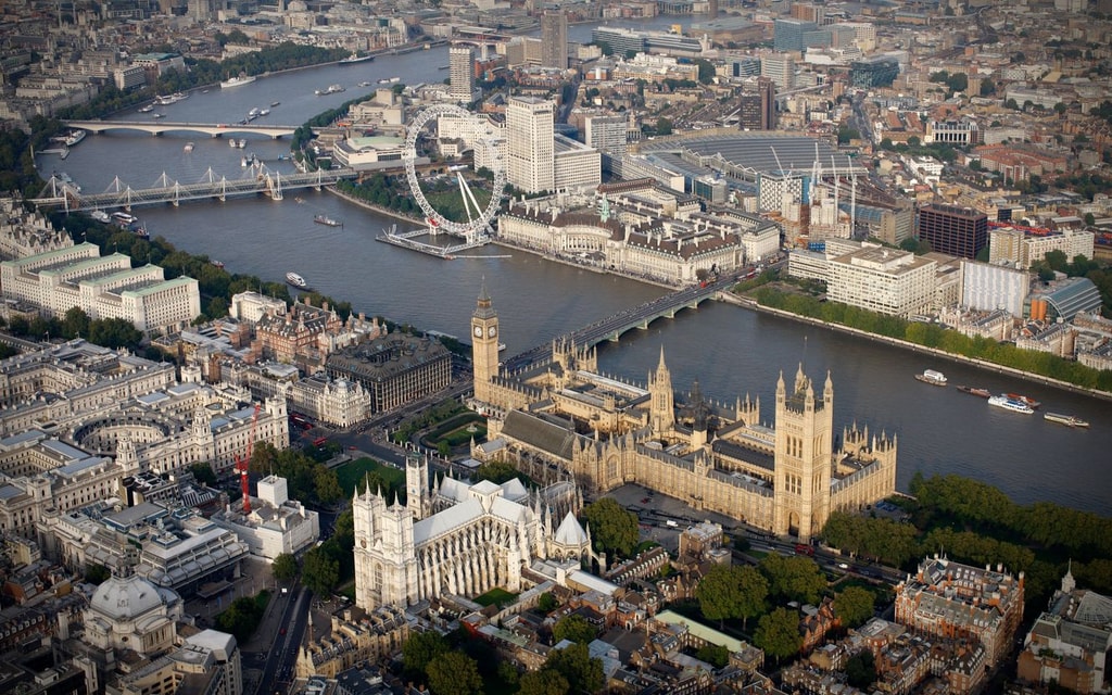 The palace arial photograph