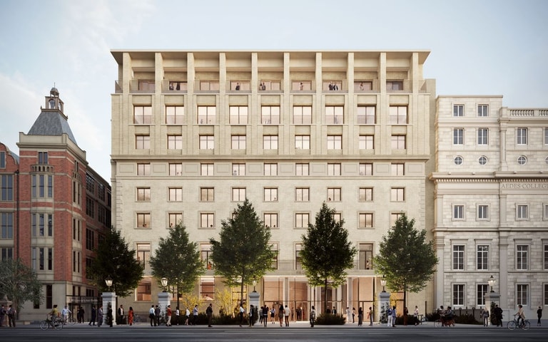 Front exterior on Lincoln's Inn Field at LSE