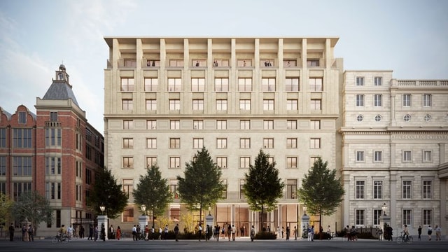 Front exterior on Lincoln's Inn Field at LSE