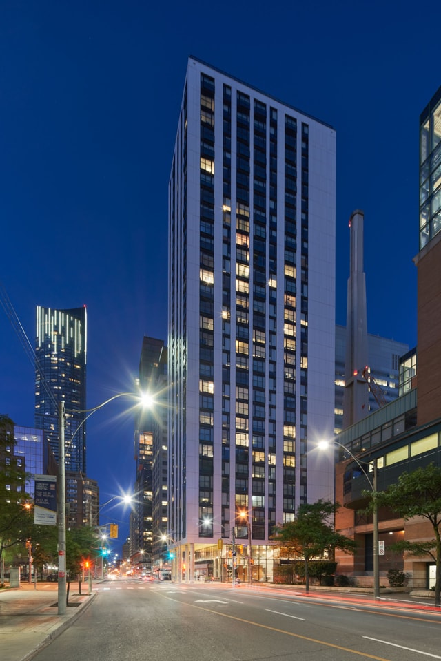 99 Gerrard night exterior
