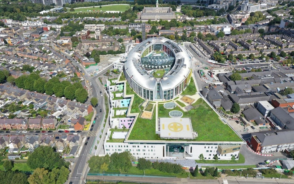 Aerial View of Dublin Children's Hospital