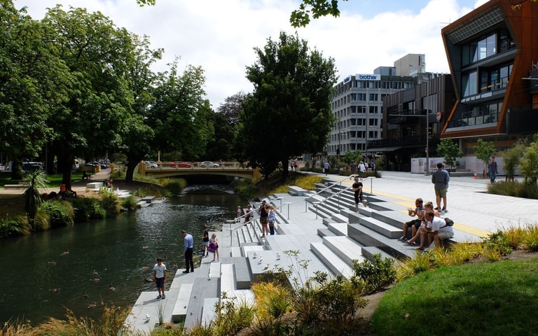 Avon river, Christchurch New Zealand.