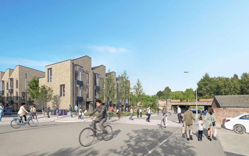 Hind Street Masterplan Image 3 outdoors people bike