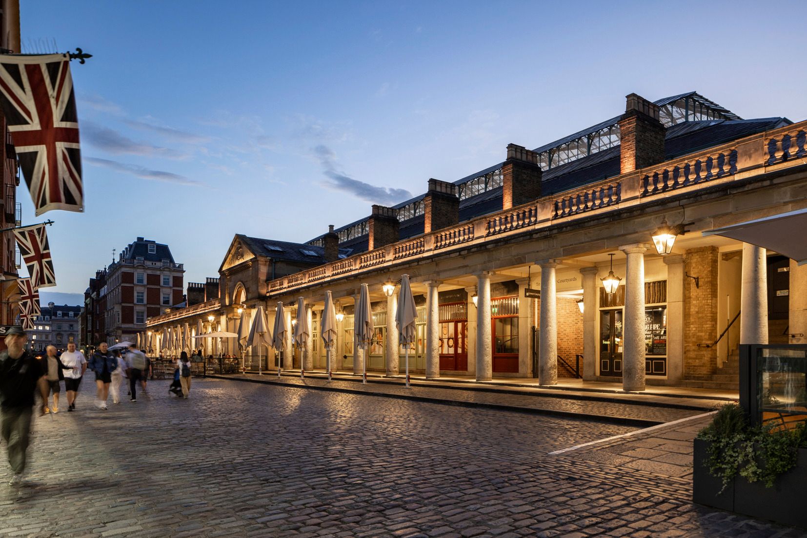 Covent garden market at dusk