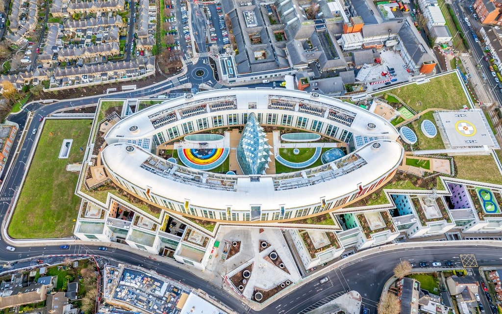Dublin Children's Hospital Arial view Exterior