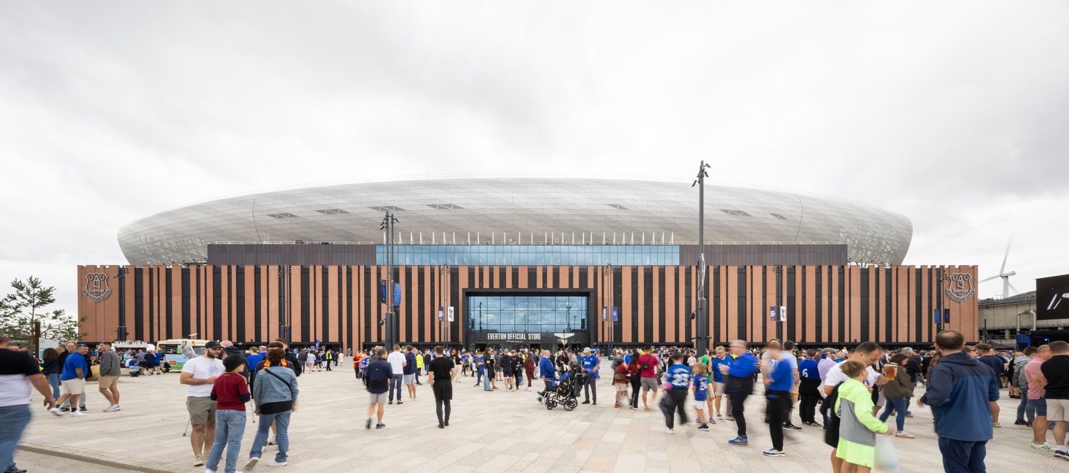 Everton Stadium Straight on with name