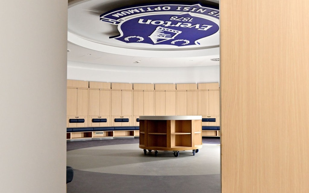 Everton Dressing room