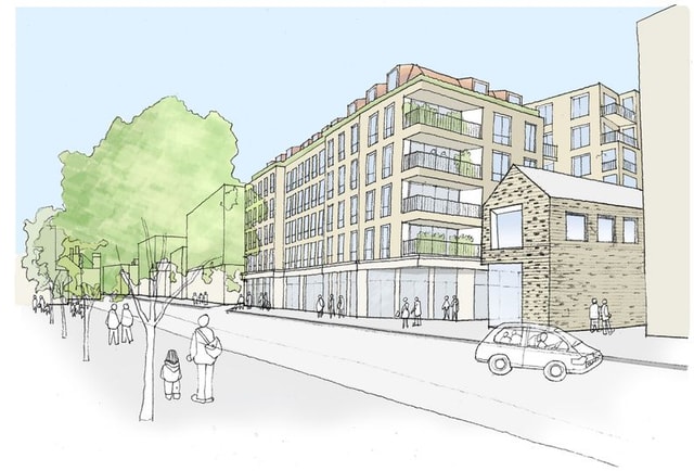 Brentford Waterside sketch