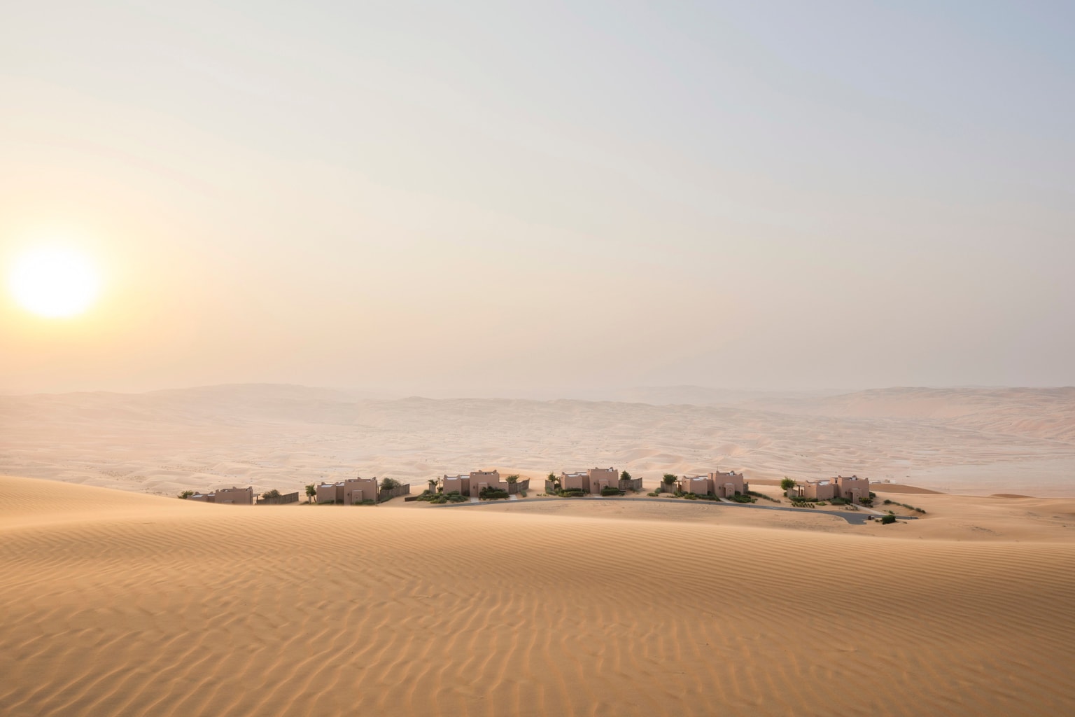 Liwa Resort exterior day desert