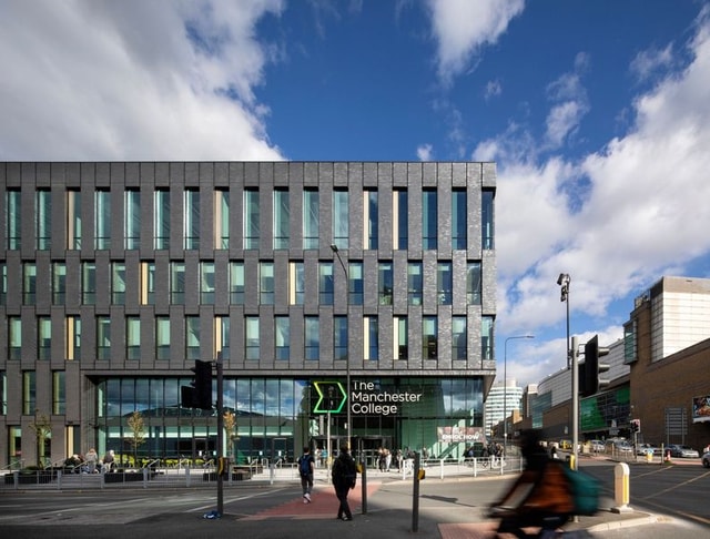 Exterior of Manchester College building