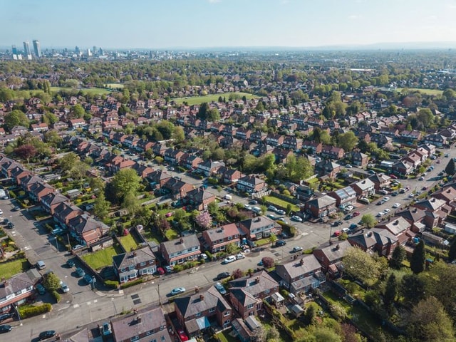 Manchester Housing aerial view