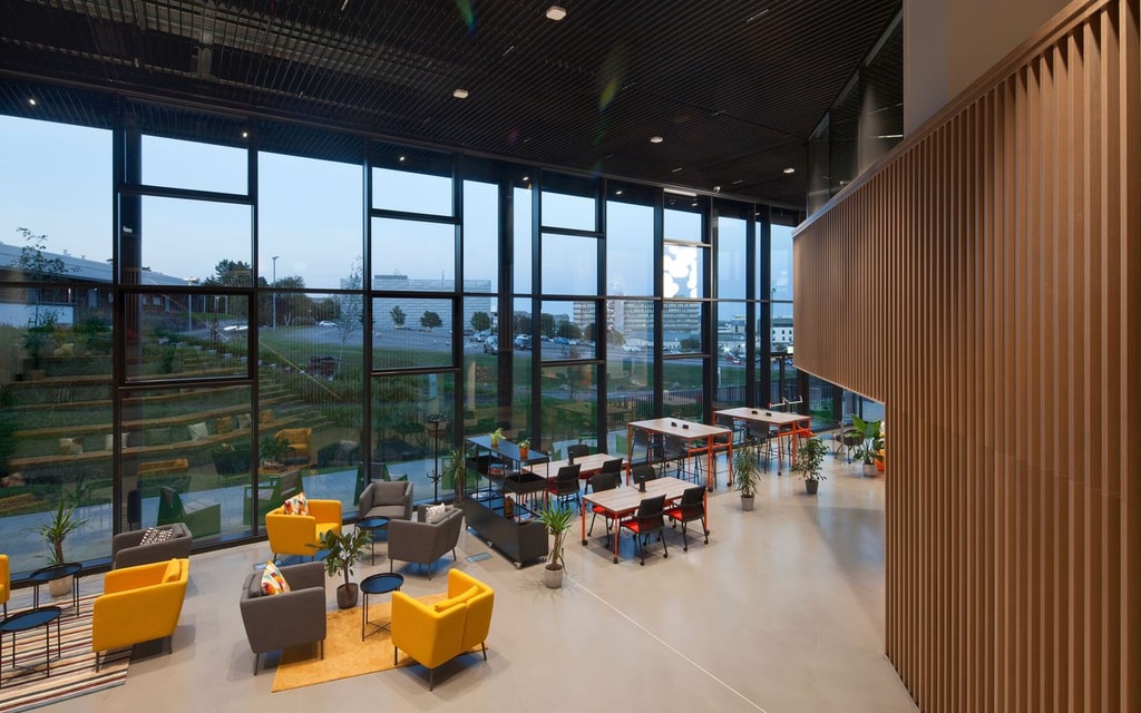 ONE Bio Hub Internal evening lights