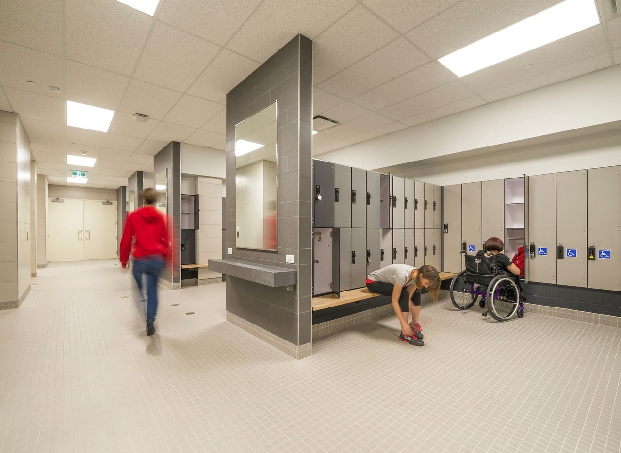Pan Am Venue Inclusive Design locker room