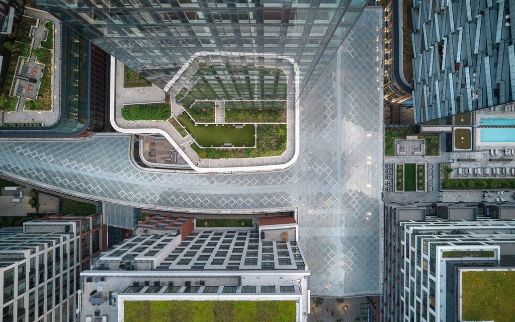 Aerial view of The Well