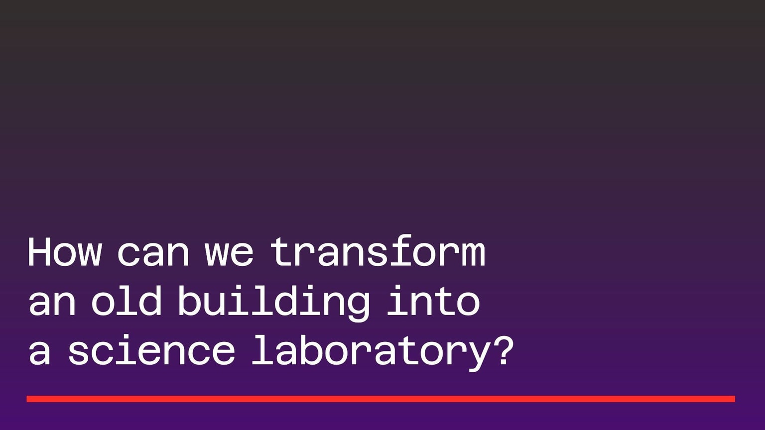 SciTech Transforming Spaces animation