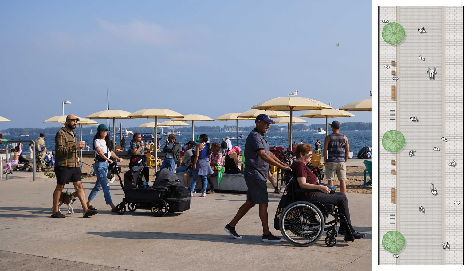Waterfront -Curbless Streets