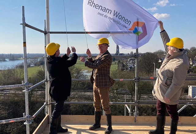 Hoogste punt entreegebouw Vogelenzang