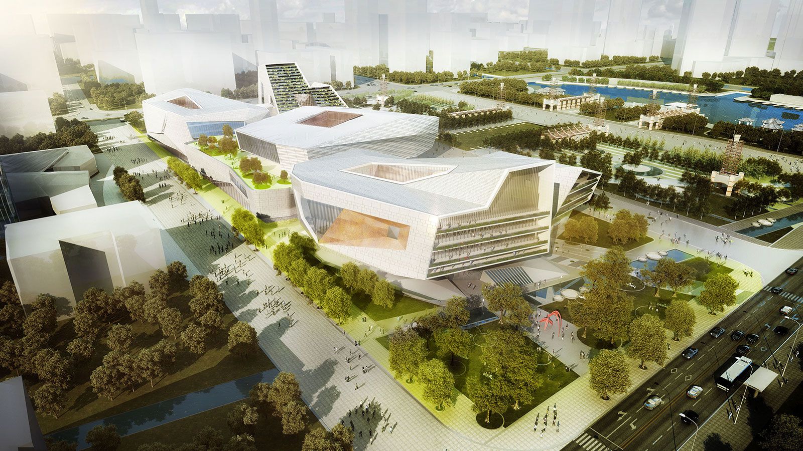 南海里湖新城文化中心方案设计