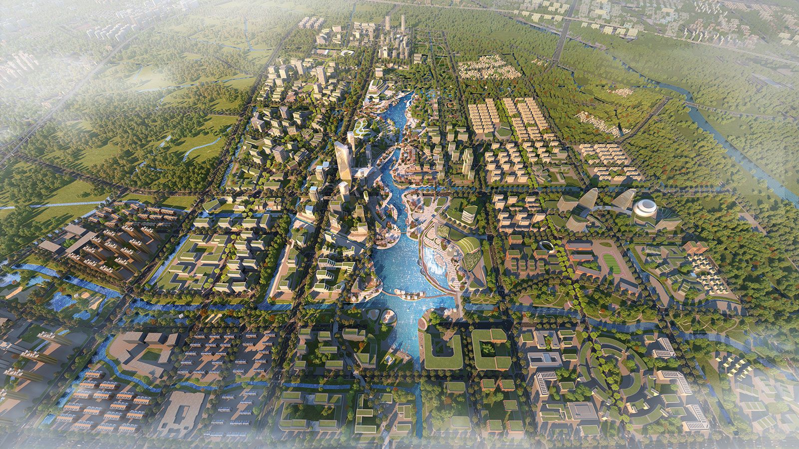 上海南虹桥前湾地区城市设计—虹桥生态共享城