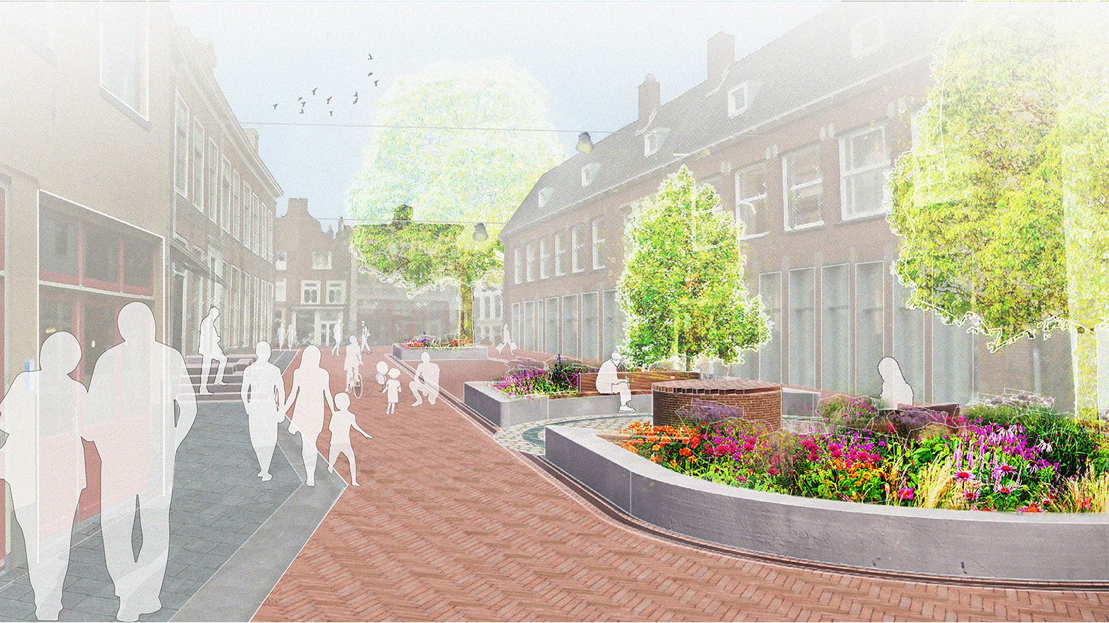 Het nieuwe stadsplein de Schupstoel in Zutphen officieel geopend