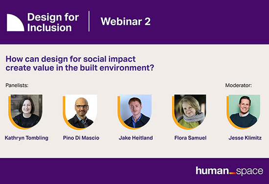 Webinar: How can design for social impact create value in the built environment?