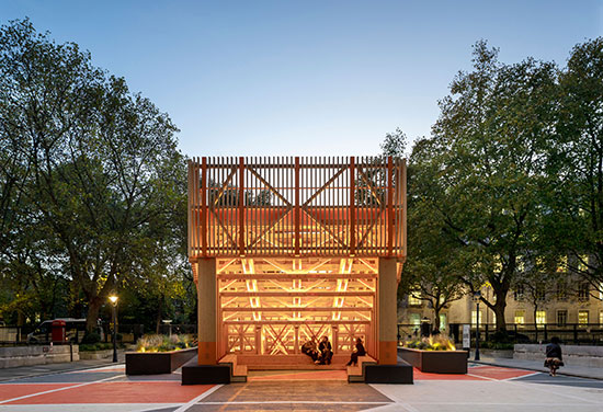 BDP’s Stepped Pavilion adds social space and curiosity to Charles Holden’s Senate House