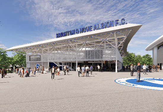 BDP Pattern Design for new Brighton and Hove Albion fan zone approved